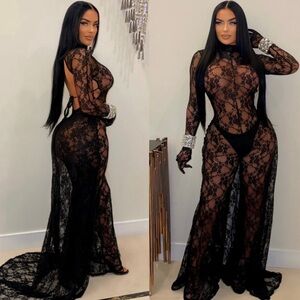 “Fatal Attraction” Lace Jumpsuit ( White)